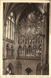 VINTAGE POSTCARD Amiens the Cathedral Rosette of the Transept