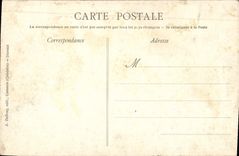 La POSTAL Balleroy de la VENDIMIA cultiva un huerto y el castillo visto de cara