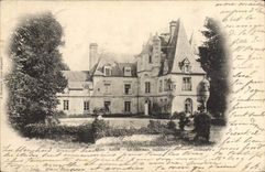 VINTAGE POSTCARD Lion the Castle Frontage