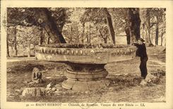 POSTAL Herbot santo Castle De Rusquec Basin de la VENDIMIA de décimosexto