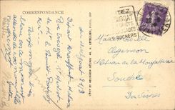 VINTAGE POSTCARD Holy Herbot Castle De Rusquec Basin Of 16th