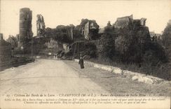 CPA Chateau De Bords De La Loire Champtoce Ruines Du Chateau De Barbe Bleue