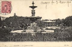 CPA Angers Le Jardin Du Mail kiosque