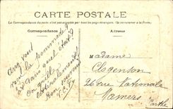 VINTAGE POSTCARD Angers Boulevard of the castle