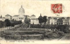 CPA Angers Vue Vers I'Hotel Dieu