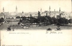 CPA St Polten Panorama Vom Eisberg Aus