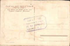 CPA Wiesbaden Kursaal avec jardin theatre et sttue de l'empereur Frederic