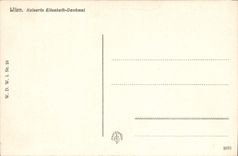 CPA Wien Kaiserin Elisabeth Denkmal