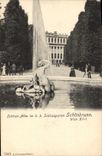 CPA Schloss Allee im kk Schlossgarten Schonbrunn Wien 