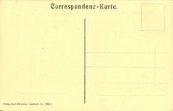 La POSTAL Karlsbad Alte de la VENDIMIA el Wiese puso Hirschensprung