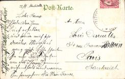 TAPA de Nordmahrens Austria del der de la Federación de Miguel de la alegoría de la POSTAL de la VENDIMIA
