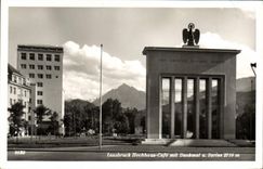 CPA Innsbruck Hochhaus Cafe Mit Denkmal u Serles
