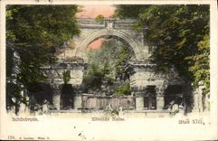CPA Schonbrunn Romissche Ruine Wien