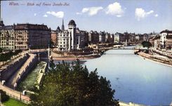 CPA Wien Blick Auf Franz Josefs Kai