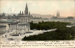 CPA Parlament Rathhaus Franzensring Wien