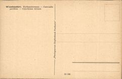 CPA Wiesbaden Kurhausterrasse Cure Salle