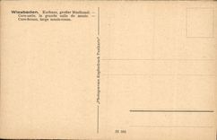 VINTAGE POSTCARD Wiesbaden Kurhaus Grober Musiksaal