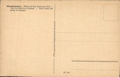 VINTAGE POSTCARD Wiesbaden Blick auf Den Nassauer Hof