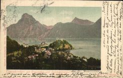 VINTAGE POSTCARD Traunkirchen MIT Traunstein Und Salzkammergul
