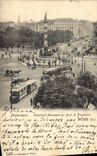 CPA Praterstern Tegetthoff Monument von Prof K Kundmann Wien Tramway