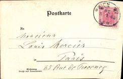 CPA Praterstern Tegetthoff Monument von Prof K Kundmann Wien Tramway