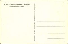 CPA Wien Schonbrunn Schloss Maria Antoinette Zimmer