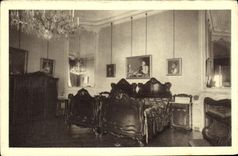 CPA Wien Schonbrunn Schloss Gemeinsames Schlafzimmer des Kaisers Franz Josef I