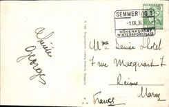 VINTAGE POSTCARD Semmering Totalansicht MIT Raxalpe