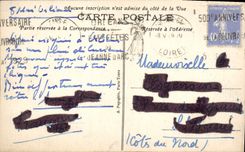 La casa de Orleans de la POSTAL de la VENDIMIA o Jeanne del arco fue aceptada