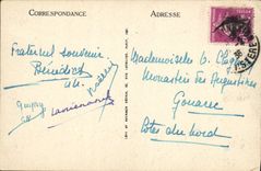 VINTAGE POSTCARD Houses ecroulees