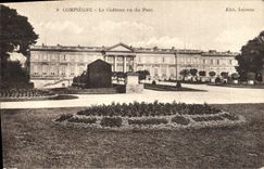 CPA Compiegne Le Chateau Vu Du Parc