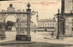 CPA Nancy Place Stanislas Grilles En Fer Forge Oeuvres de Jean Lamour