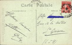 POSTAL Dieppe Gate De I' Eglise Jacques de la VENDIMIA Saint