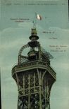 VINTAGE POSTCARD Paris the Summit Of the Eiffel Tower