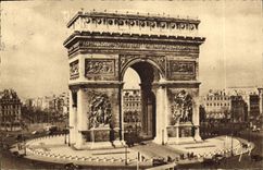 VINTAGE POSTCARD Paris And Its Wonders Arc de Triomphe of Etoile