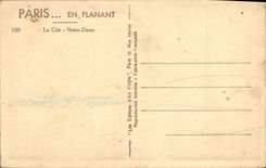 CPA Paris La Cite Notre Dame