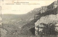 VINTAGE POSTCARD Vallee Of Rents Mouthier Rocher of the Opening and High Pierre