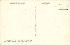 VINTAGE POSTCARD Luchon the Park Of the Quincunxes