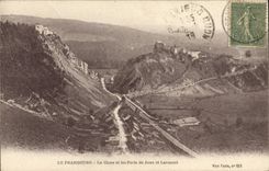VINTAGE POSTCARD Frambourg the Cluse and Forts of Joux and Larmont