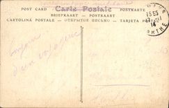 VINTAGE POSTCARD Mans the Bridge in X