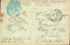 CPA Angers Manceuvre de Genie Lancement d'un Pont sur la Loire Militaria