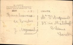 VINTAGE POSTCARD Heavy Overall picture on the basilica and the martyrdom taken of the strong castle