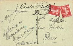 VINTAGE POSTCARD Heavy View of the Peak of Jer