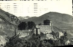 VINTAGE POSTCARD Heavy the fort and the Valley of Argeles