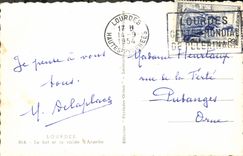 VINTAGE POSTCARD Heavy the fort and the Valley of Argeles