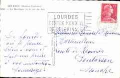 MODERN CARD Heavy the Basilica and the peak of Jer