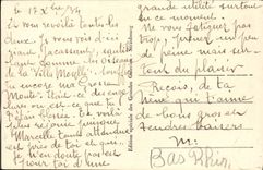 POSTAL Estrasburgo de la VENDIMIA la cigüeña del naranjal