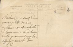 CPA Fantaisie Homme Journal Telegramme