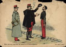 VINTAGE POSTCARD Fantasy Soldiers