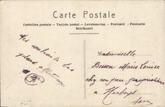 CPA Fantaisie Homme Fer a cheval